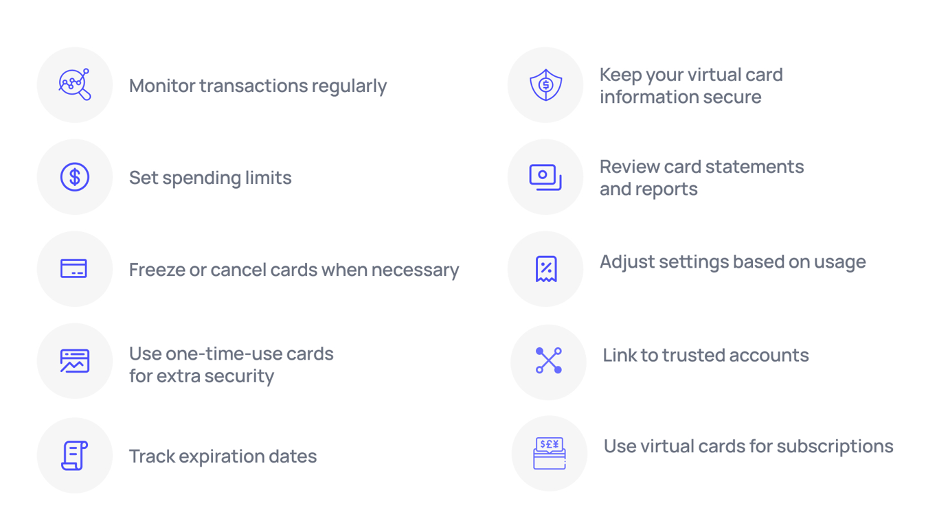 Steps for effective virtual credit card management