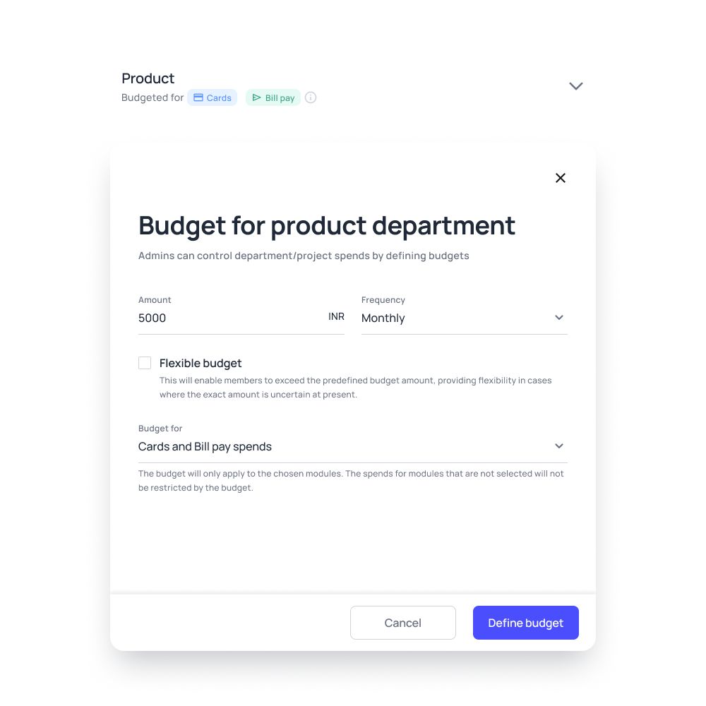 Departmental budgeting - Volopay