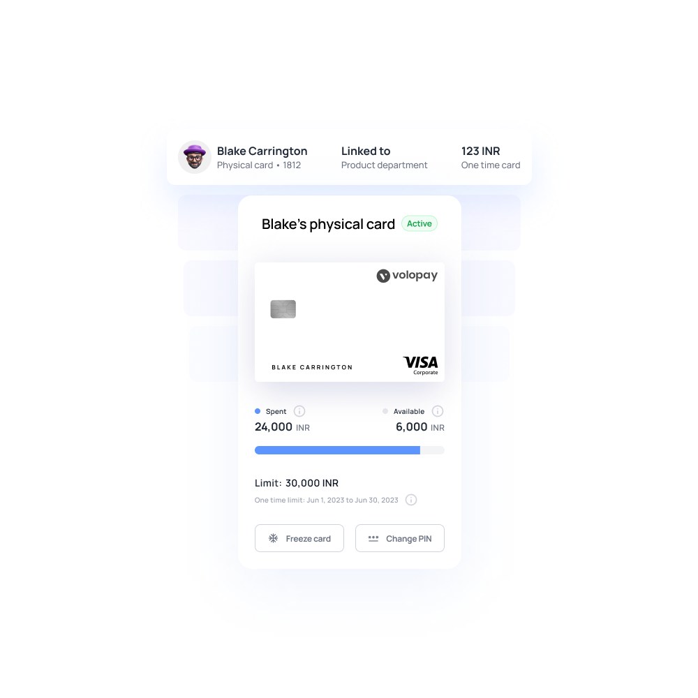 Volopay business virtual card