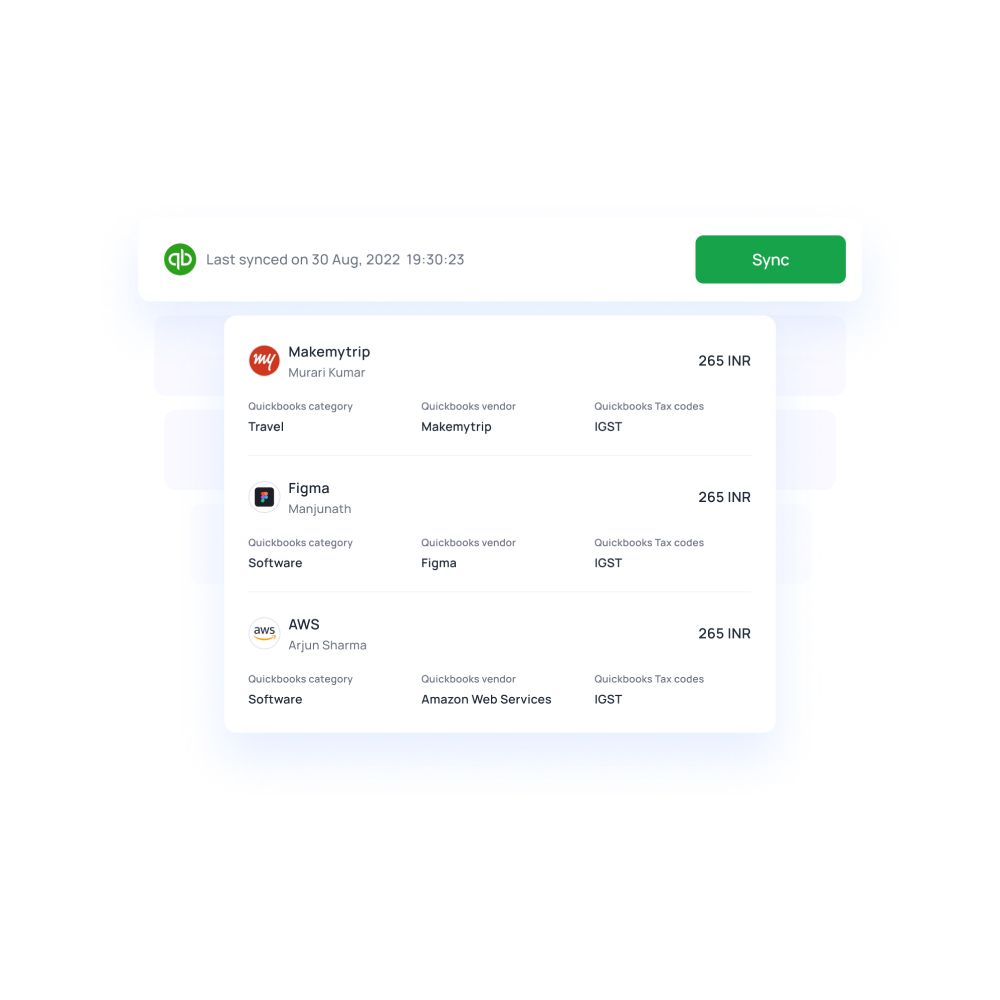 Streamlined expense reporting