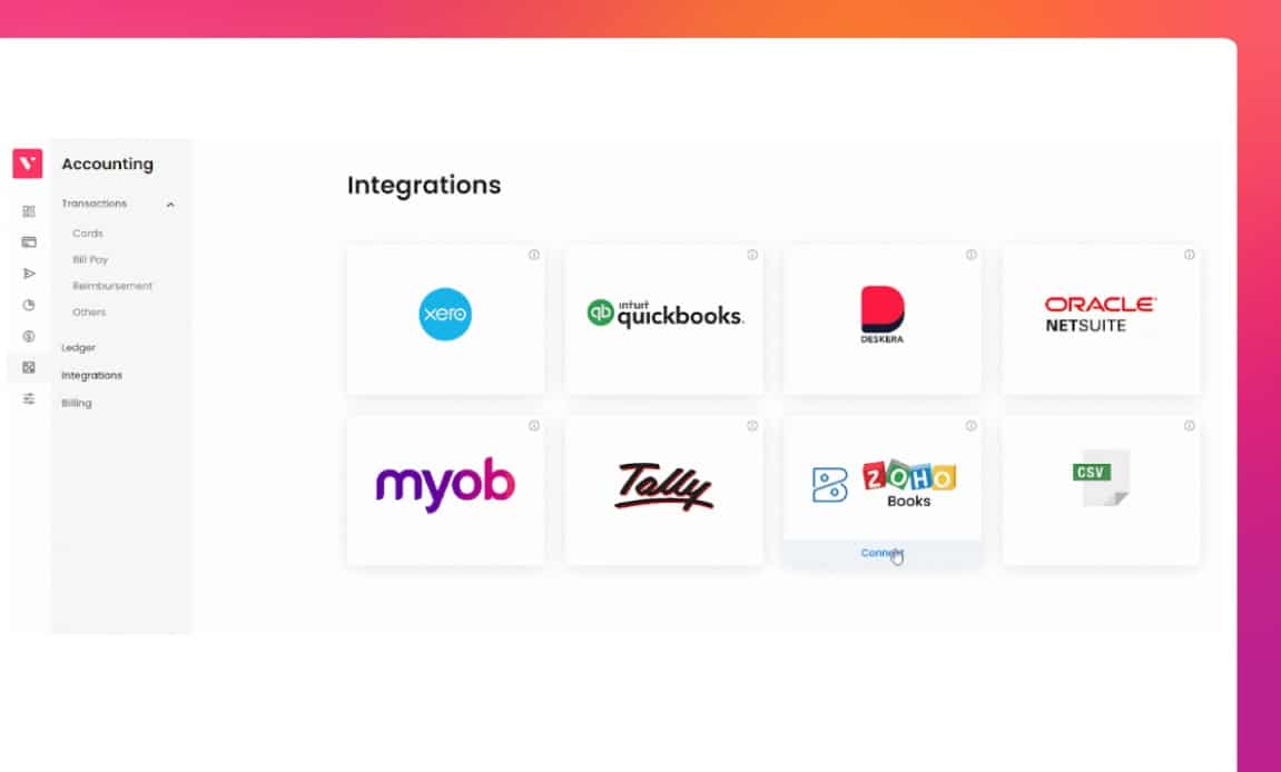 Connect Zoho Books account with Volopay
