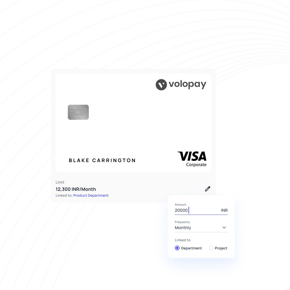 corporate cards with customizable spending controls