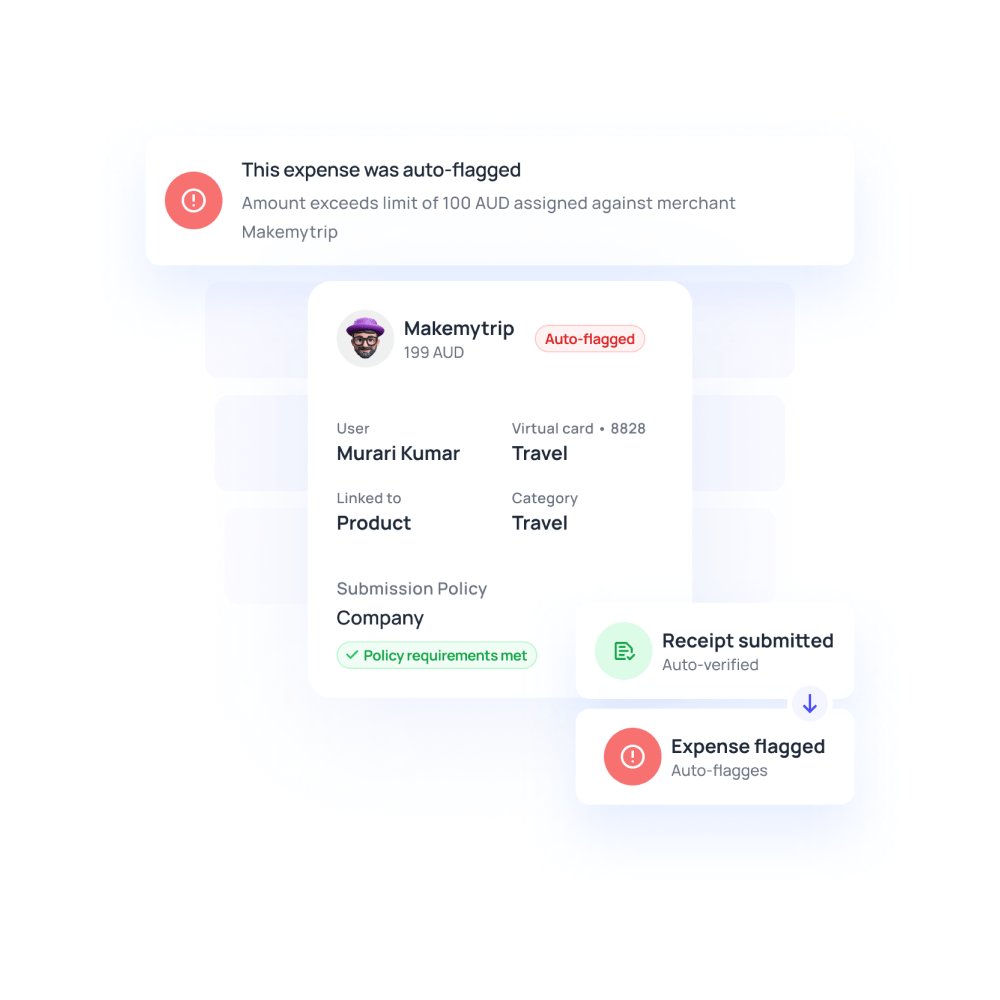 Real-time expense tracking
