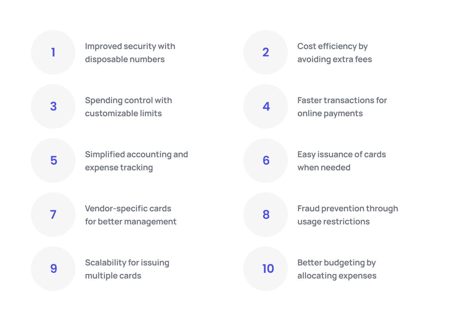 Advantages of virtual credit cards