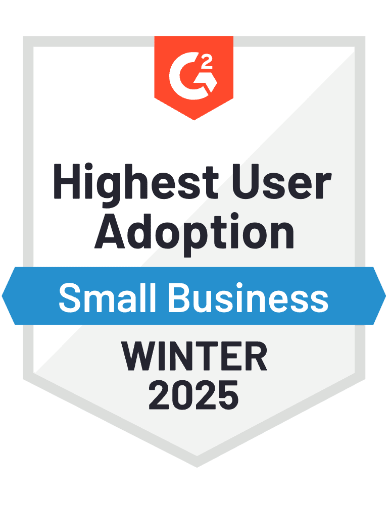G2 - Highest user adoption 2025