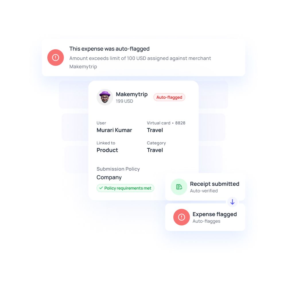 Real-time expense tracking